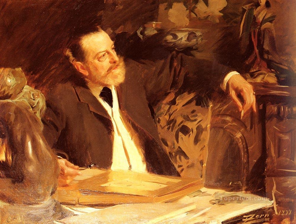 Antonin Proust foremost Sweden Anders Zorn Oil Paintings